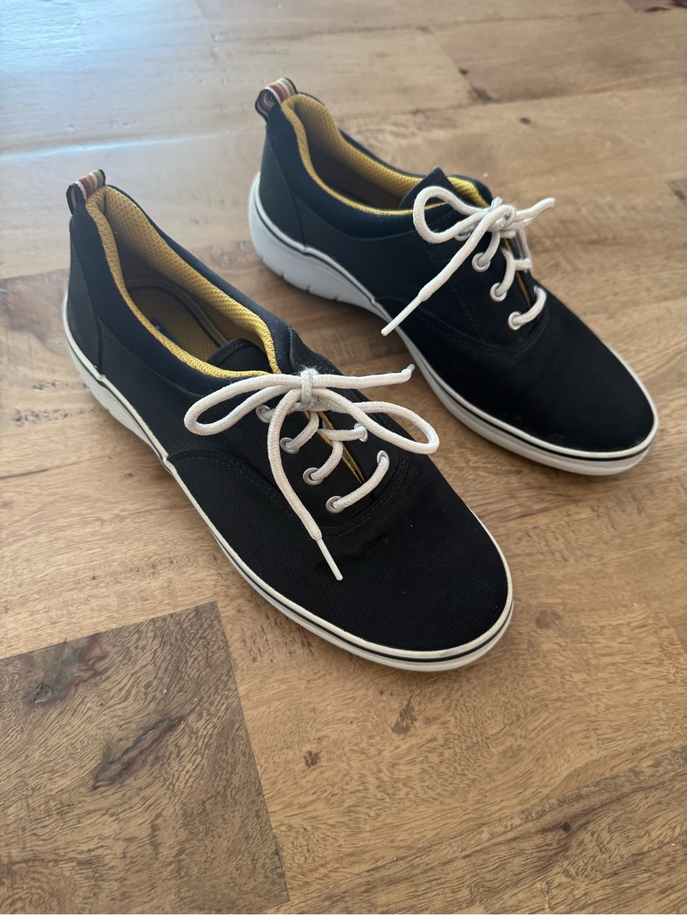 Keds WF04388M Women's Size 6.5 Black Canvas Sneakers Tennis Shoes
